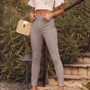 Plaid Reputation Black and White Gingham